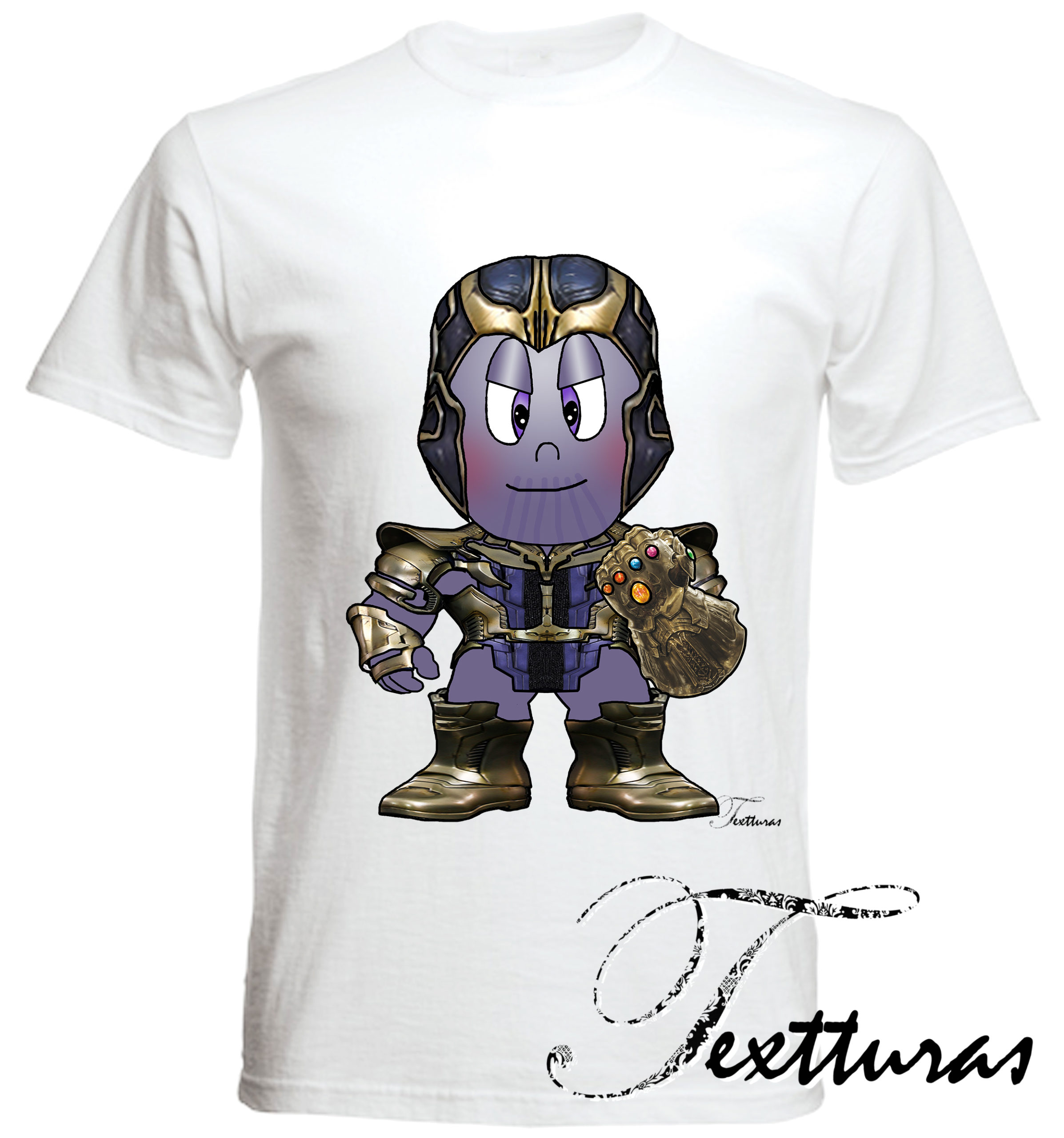 guitarra Capilares italiano Camiseta Thanos – TEXTTURAS